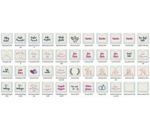 ITH Stickserie - Mini Hüllen mit Sprüchen